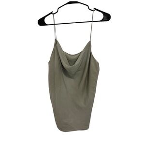 MOTF Sage Green 100% Silk Camisole Top